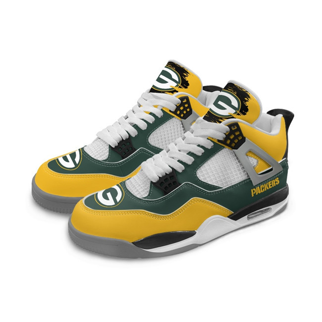 Men's Green Bay Packers Running weapon Air Jordan 4 Shoes 002